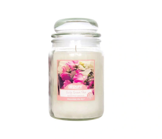 Airpure Sicily Sweet Pea Scented Jar Candle - 510gm