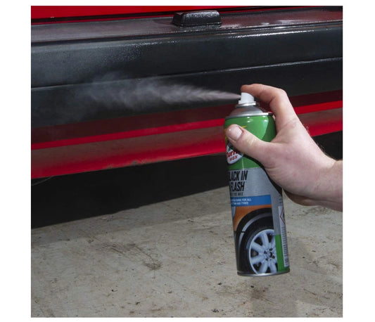 Turtle Wax Black in a Flash Tyre Dressing Car Exterior Plastic Shine 500ml