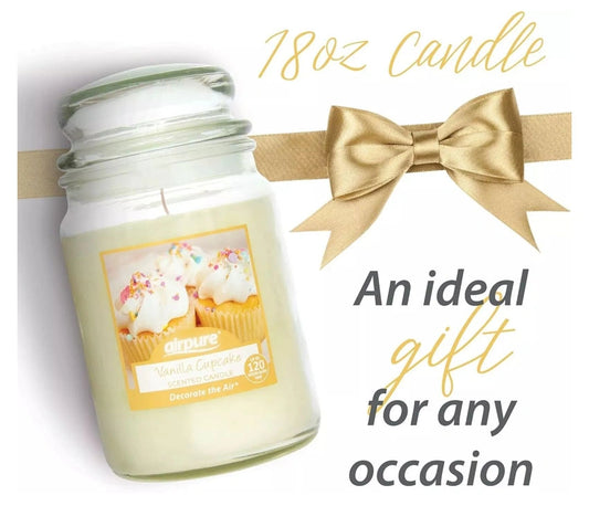 Airpure Vanilla Cupcake Large Jar Candle 510G