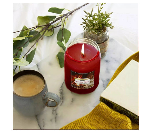 Airpure Fireside Glow Scented Large Jar Candle 510G
