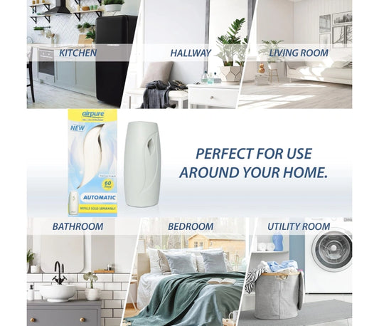 Airpure White Automatic Air Freshener Unit - Freshen Your Home