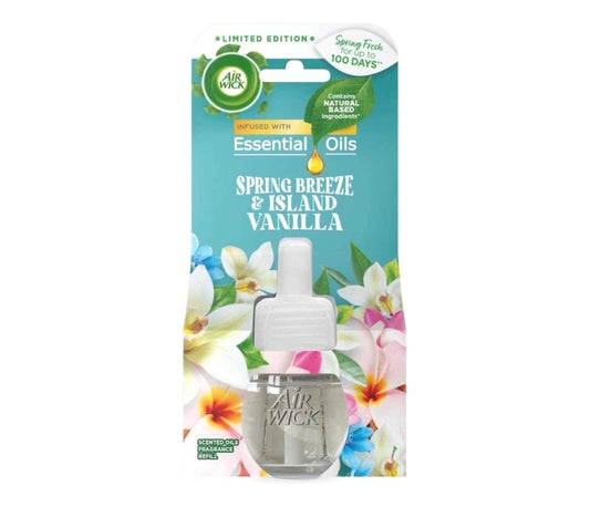AirWick Electric Air Freshener Refill - Spring Breeze & Island Vanilla, 19ML