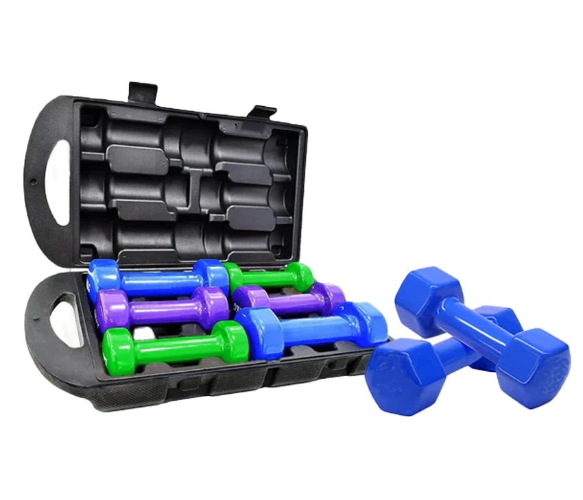Vinyl dumbbell set uk hotsell