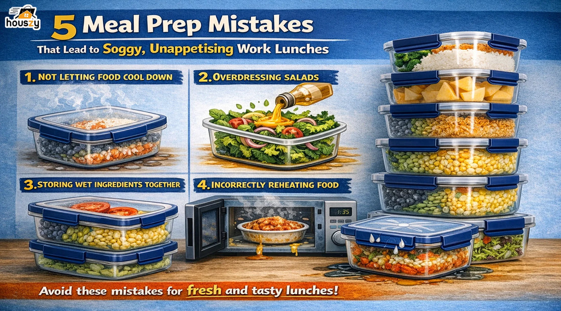 5 Meal-Prep Mistakes That Lead to Soggy, Unappetising Work Lunches.
