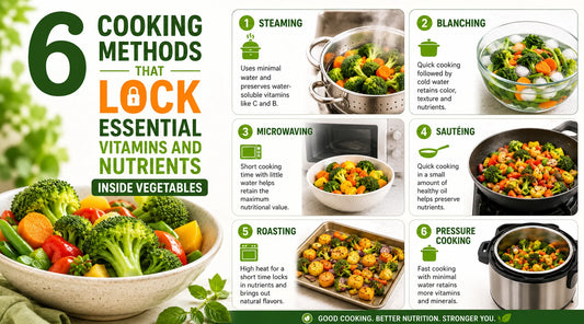 6 Cooking Methods That Lock Essential Vitamins and Nutrients Inside Vegetables