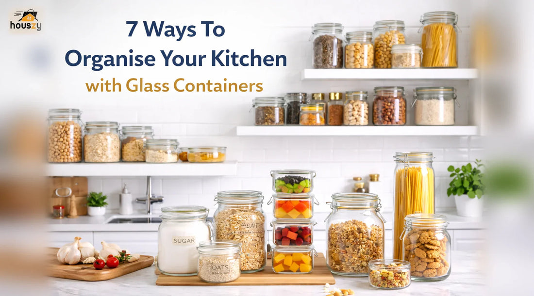 7 Ways To Organise Your Kitchen with Glass Containers