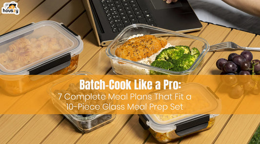 7 Complete Meal Plans That Fit a 10‑Piece Glass Meal Prep Set
