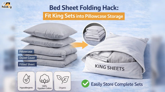 Bed Sheet Folding Hack: Fit King Sets Into Pillowcase Storage
