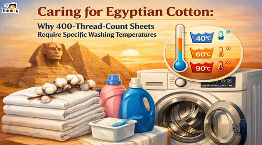 Caring for Egyptian Cotton: Why 400-Thread-Count Sheets Require Specific Washing Temperatures