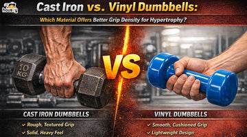 Cast Iron vs. Vinyl Dumbbells: Which Material Offers Better Grip Density for Hypertrophy?