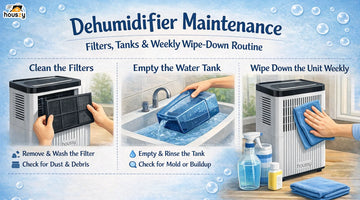 Dehumidifier Maintenance: Filters, Tanks, and Weekly Wipe-Down Routine