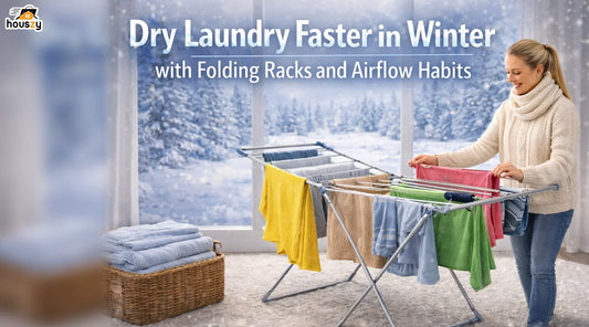 Dry Laundry Faster in Winter with Folding Racks and Airflow Habits