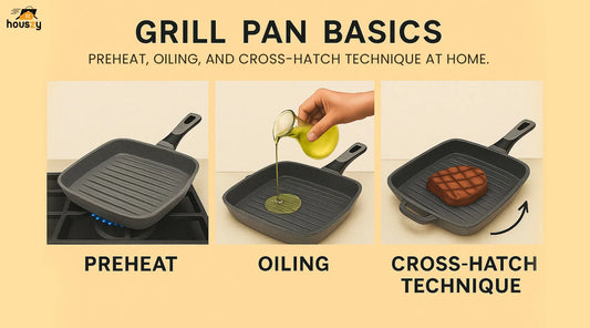 Grill Pan Basics: Oreheat, Oiling, and Cross‑Hatch Technique at Home