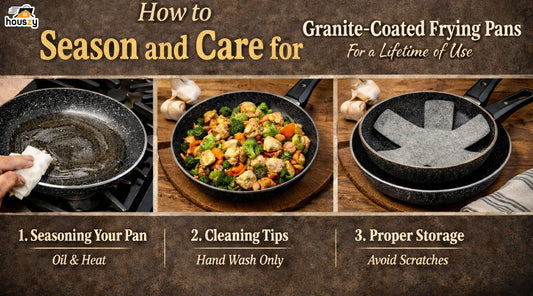 How to Season and Care for Granite-Coated Frying Pans for a Lifetime of Use