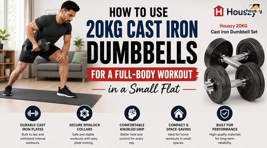 How to Use 20kg Cast Iron Dumbbells for a Full-Body Workout in a Small Flat