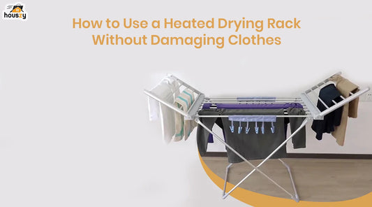 How to Use a Heated Drying Rack Without Damaging Clothes