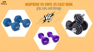 Neoprene vs Vinyl vs Cast Iron: Grip, Care, and Storage