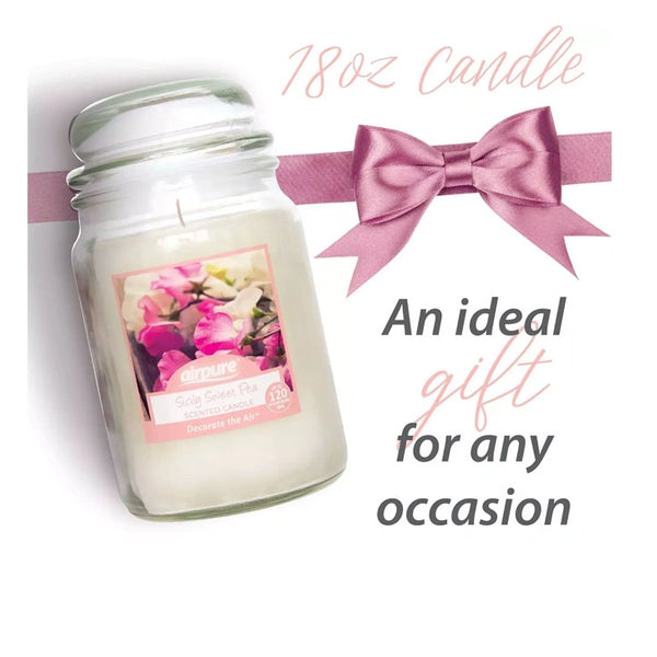 Airpure Sicily Sweet Pea Scented Jar Candle - 510gm