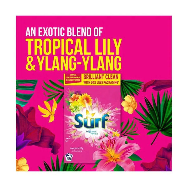 Surf Laundry Powder Tropical Lilly & Ylang-Ylang 45 Washes 2.25KG