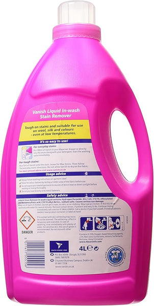 Vanish Oxi Action Fabric Stain Remover Liquid, 4L