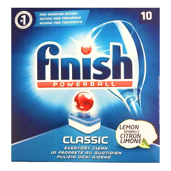Lemon Finish Powerball Dishwasher 10 Tablets