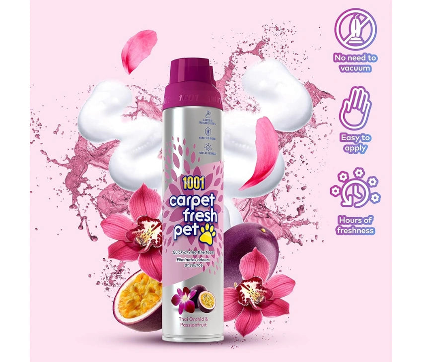 1001 Carpet Fresh Pet - Thai Orchid & Passionfruit - 300ml