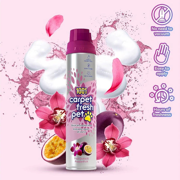 1001 Carpet Fresh Pet - Thai Orchid & Passionfruit - 300ml