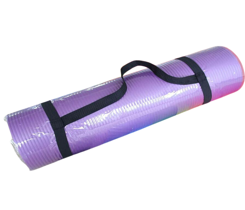 Yoga Exercise Mat with Non-Slip Bottom & Carrying Strap