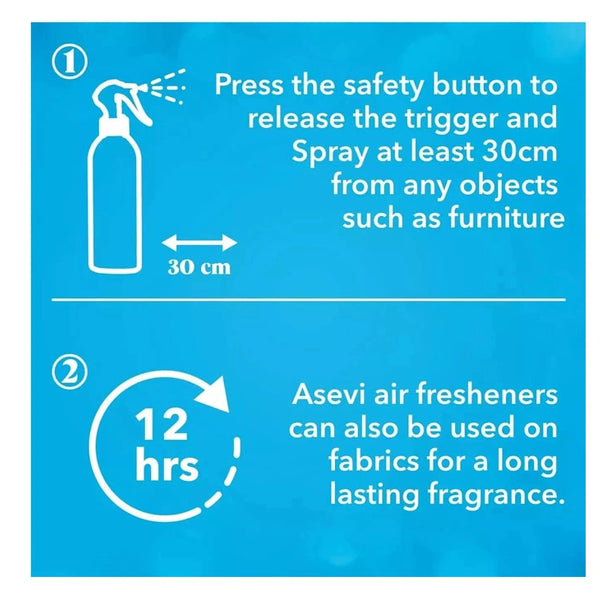 Asevi Air Freshener Spray Room and Fabric Freshener Breeze 400ml