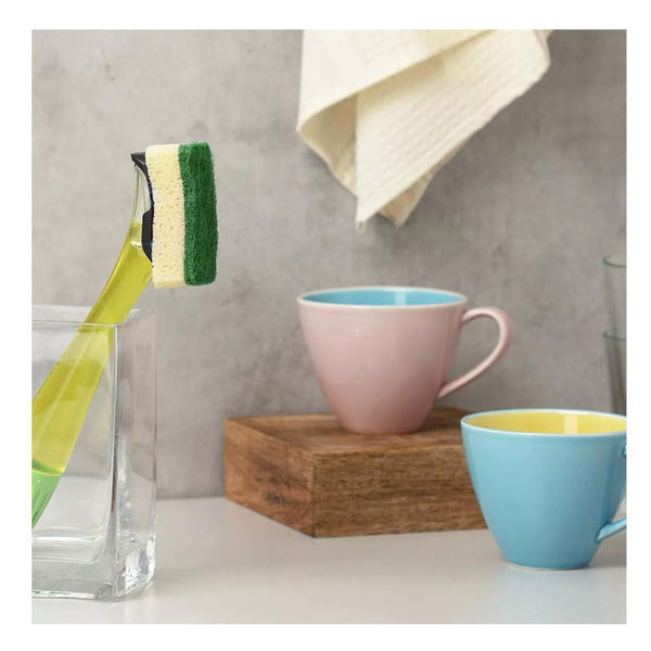 Dishmatic Washing Up Sponge Liquid Dispenser Handle & 6 Refills Value Pack Kit