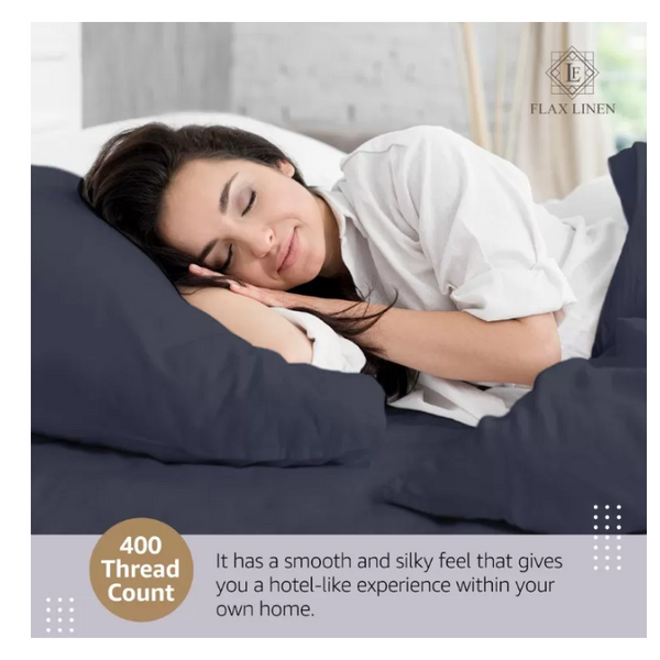 Duvet Cover Set With Egyptian Cotton Fitted Sheet- 400 TC (Ancient Modern Design)