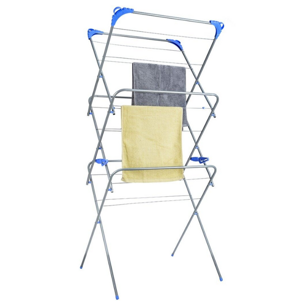 Foldable Clothes Airer With  3-Tier, Perfect For Indoor/Outdoor Use-Houszy®