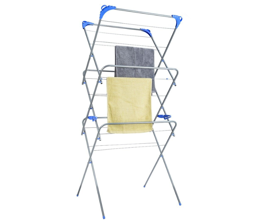 Foldable Clothes Airer With  3-Tier, Perfect For Indoor/Outdoor Use