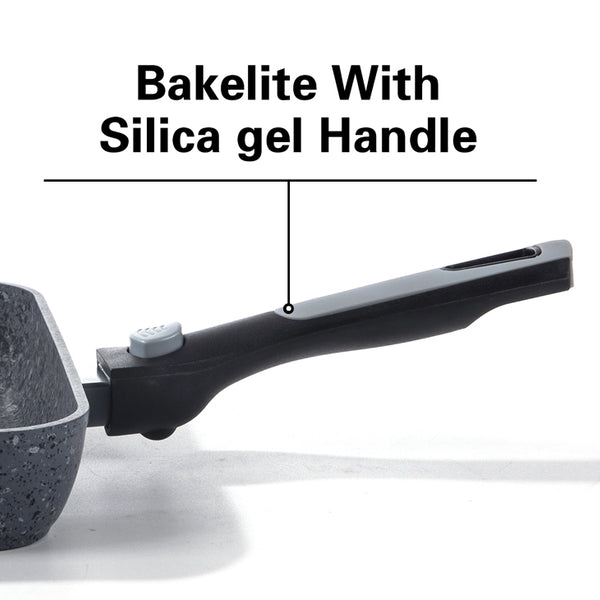 26cm Non-Stick Grill Pan | Removable Handle, Induction Safe, Granite Coated (Set of 2) – Houszy