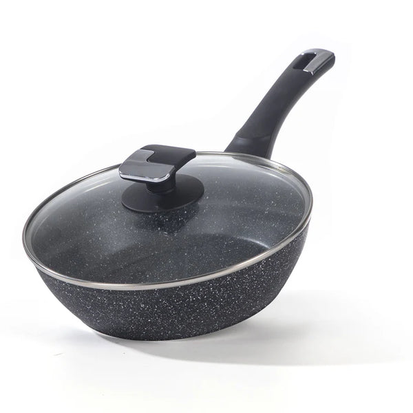 Non-Stick Deep Frying Pan With Lid-28 cm