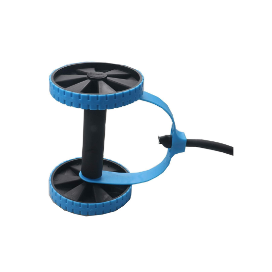 Ab Roller Wheel With Thick Knee Pad Mat &  Pull Ropes