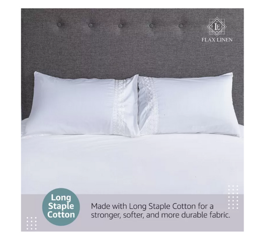 Duvet Cover Set With Egyptian Cotton Fitted Sheet-400 TC (Ragina Hotel Design)