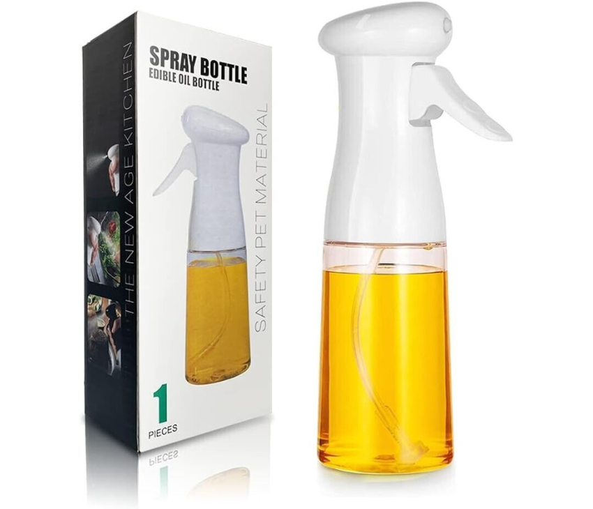 Oil Olive Dispenser Bottle-220ml (Refillable ) Ideal for Air Fryer, Baking, Grilling