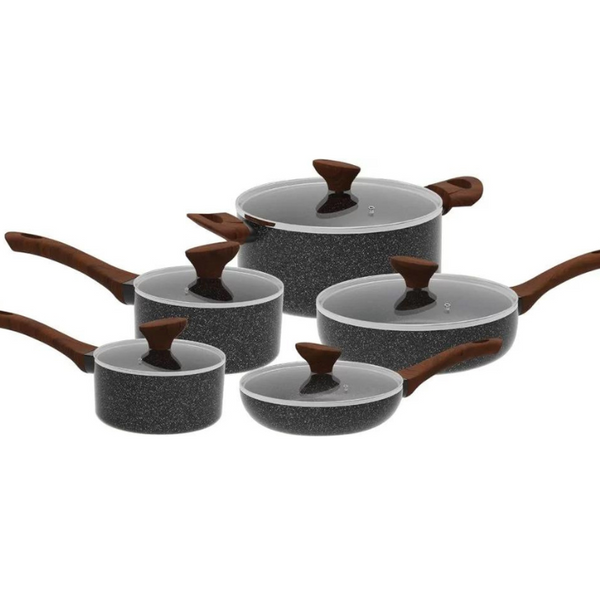 10 Piece Non-Stick Cookware Set (Pots And Pans)