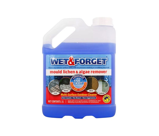 Wet & Forget Mould Lichen & Algae Remover Outdoor Cleaning Solution - 2L