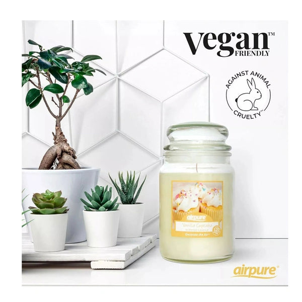 Airpure Vanilla Cupcake Large Jar Candle 510G