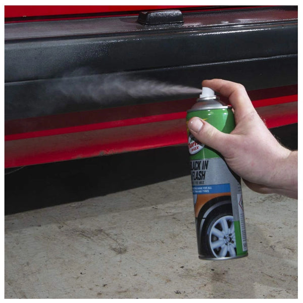 Turtle Wax Black in a Flash Tyre Dressing Car Exterior Plastic Shine 500ml