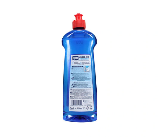 Crystale Total Action Dishwasher Rinse Aid, Streak Free Formula, 500 ml