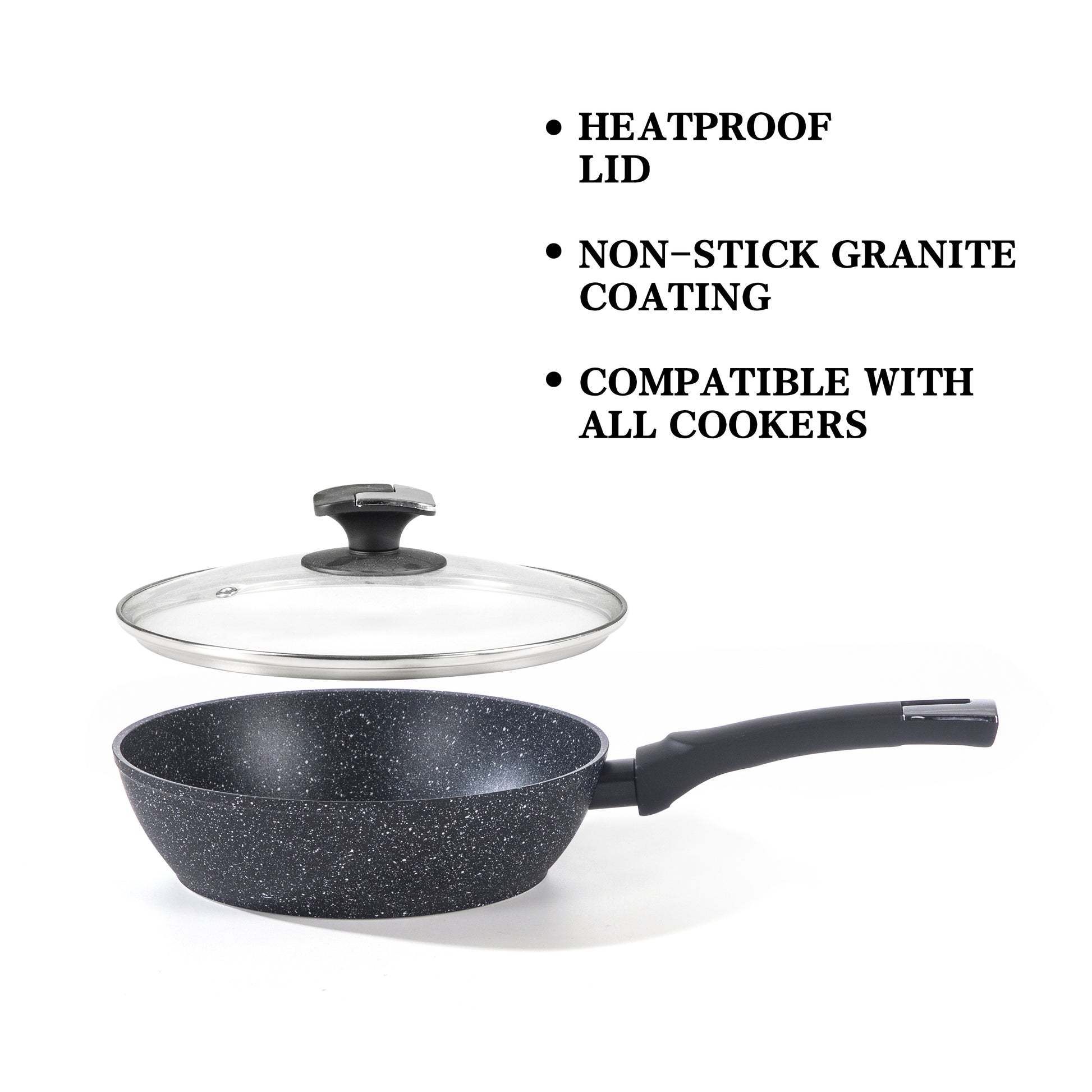 Non-Stick Deep Frying Pan With Lid 28 cm