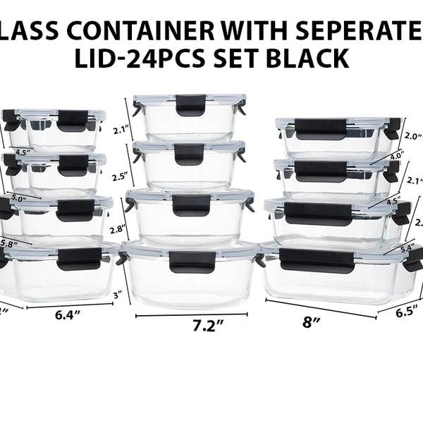 glass prep containers