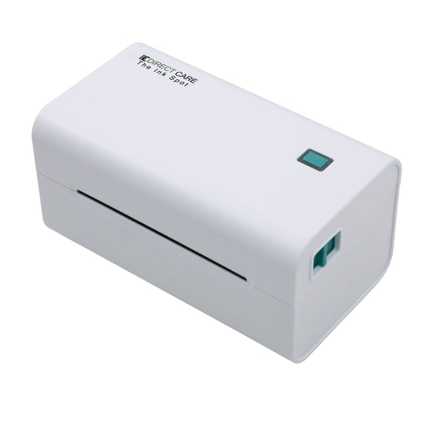 Direct Care Desktop USB & Bluetooth Barcode Printer, 203 dpi Direct Thermal, 152 mm/s, Max 108 mm Width, TSPL, Gap/Black‑Mark/Continuous, Windows/Mac/Linux/iOS/Android, 8MB RAM + 8MB Flash, CE