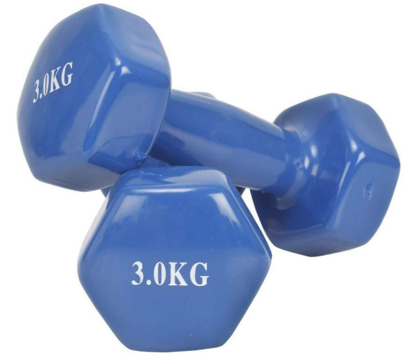 Vinyl Dumbbells Set-0.5 - 6Kg (Pink, Red, Purple, Blue)