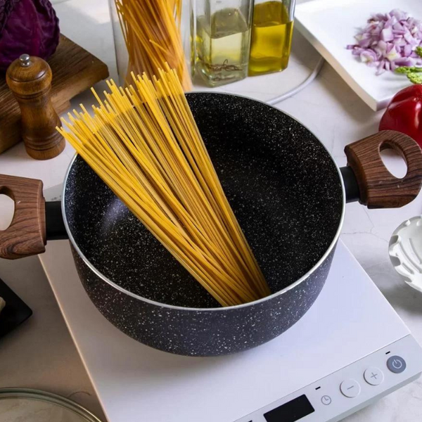 10-Piece Cookware Set | Non-Stick Granite Pots & Pans with Lids – Houszy