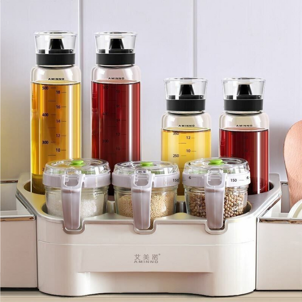 Olive Oil Dispenser Bottle-350ml, Ideal for Cooking Oil, Vinegar, Soy Sauce, Wine