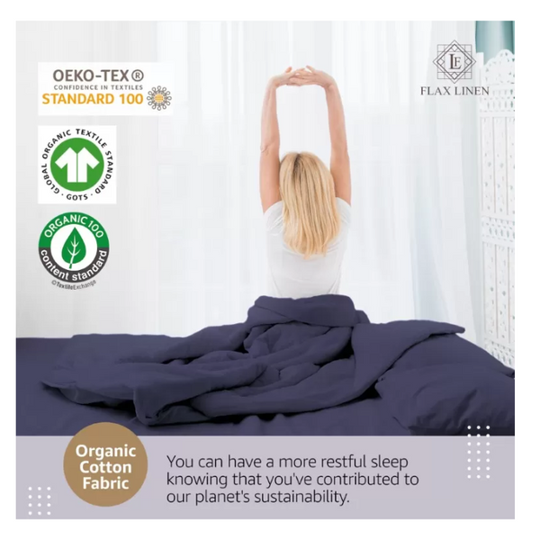 Duvet Cover Set With Egyptian Cotton Fitted Sheet- 400 TC (Ancient Modern Design)